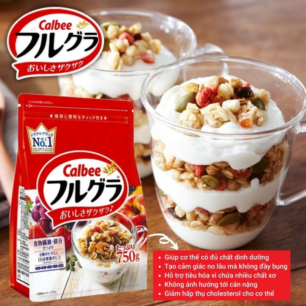Ngũ cốc thập cẩm Calbee Nhật